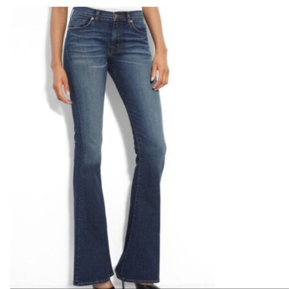 J Brand Jeans J Brand Martini Mayflower Flare Low Rise Blue Jeans